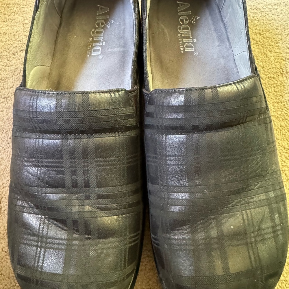 Alegria Black Loafers Slip Resistant Comfortable Shoes